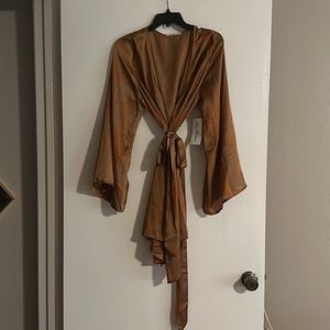 12th Tribe Wrap Mini Dress